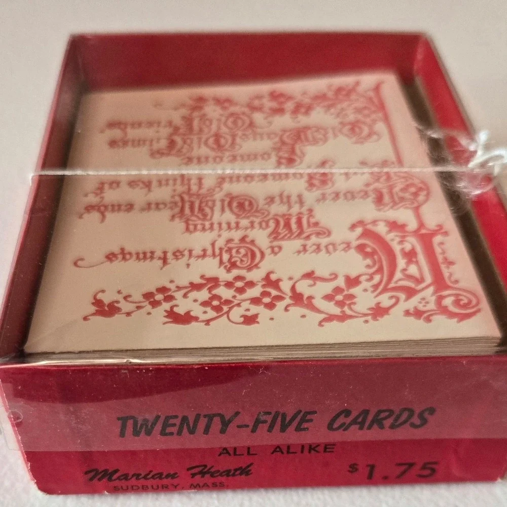 Vintage Marian Heath Christmas Cards A168 Boxed Set 15 Cards Old Friends